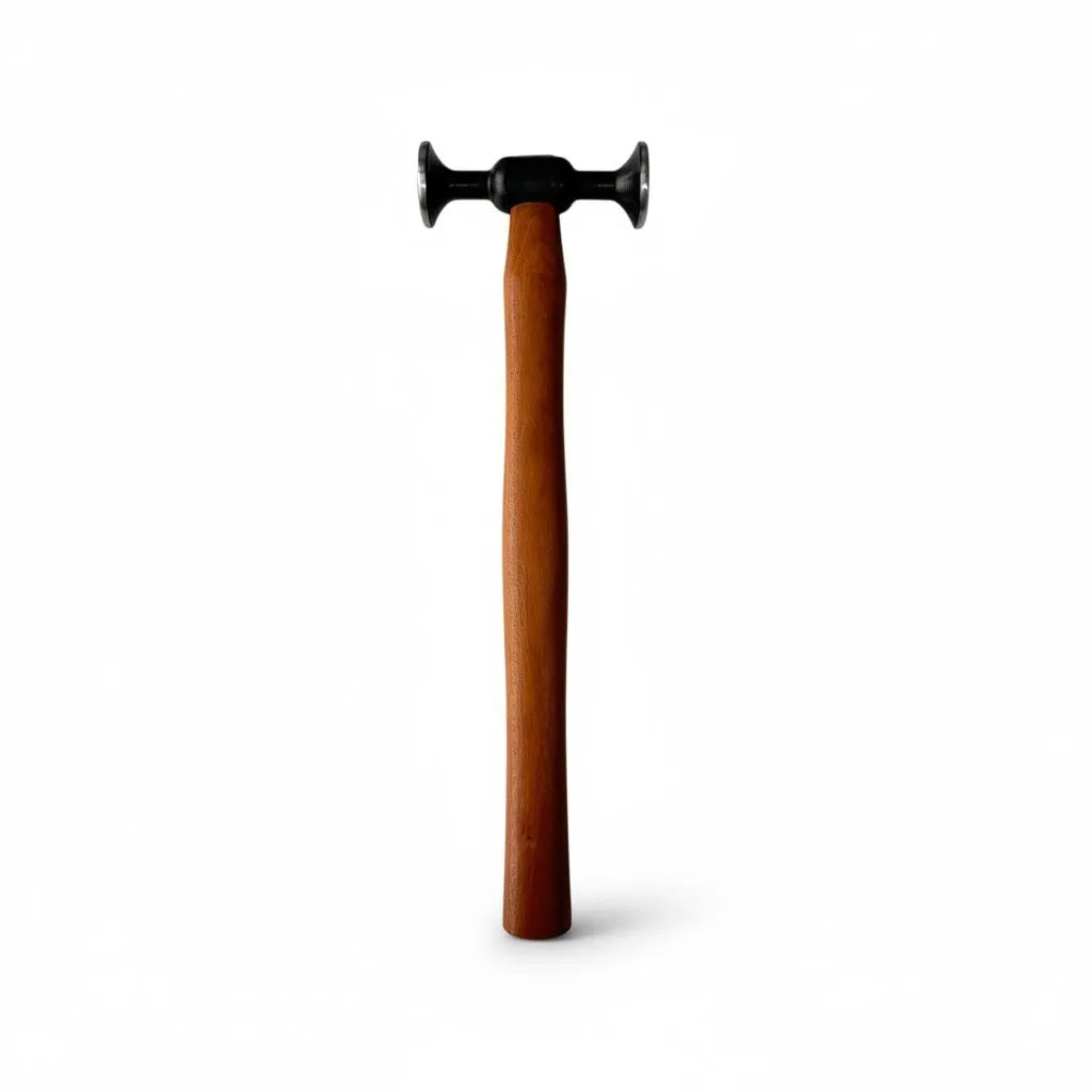Wooden handle design of the PDR INOX precision hammer