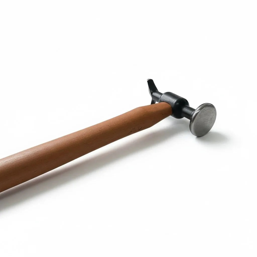 Close-up of the Model 5 finishing hammer head