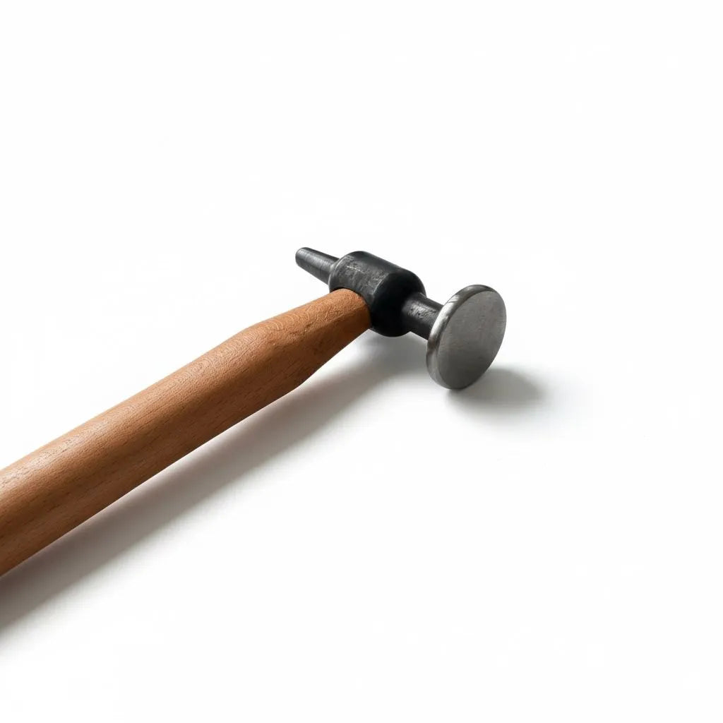 Polished face of the Model 6 steel blending hammer