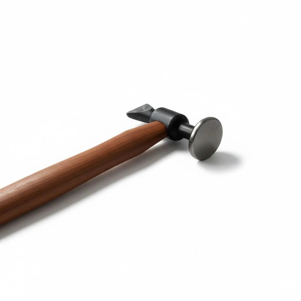 Striking face details of the Model 2 auto body hammer