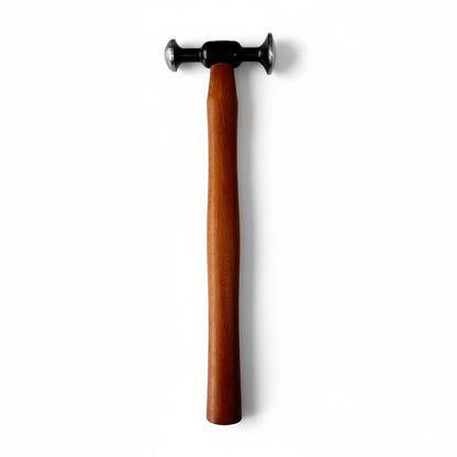 Classic wooden handle of the PDR INOX Model 3 tapping hammer